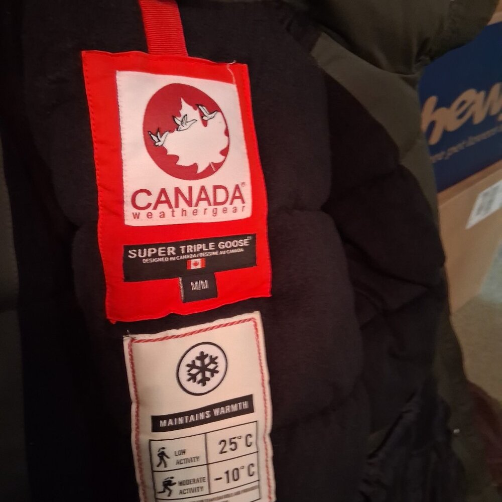 CANADA WEATHER GEAR GREEN PARKA..HEAVY DUTY - Picture 5 of 8